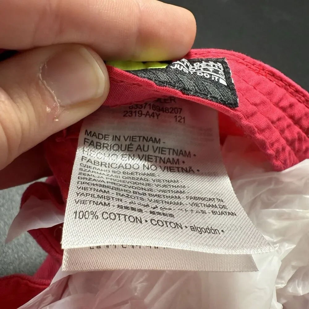 Nike Hat Toddler Girls Hot Pink Hook Loop Adjustable 100% Cotton